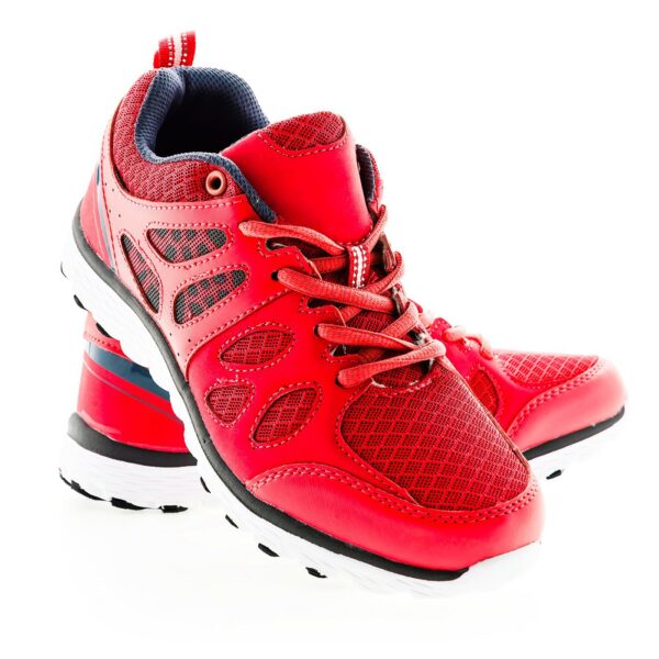 Red sport shoes